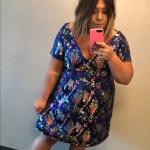 Embroidered Silk Dress